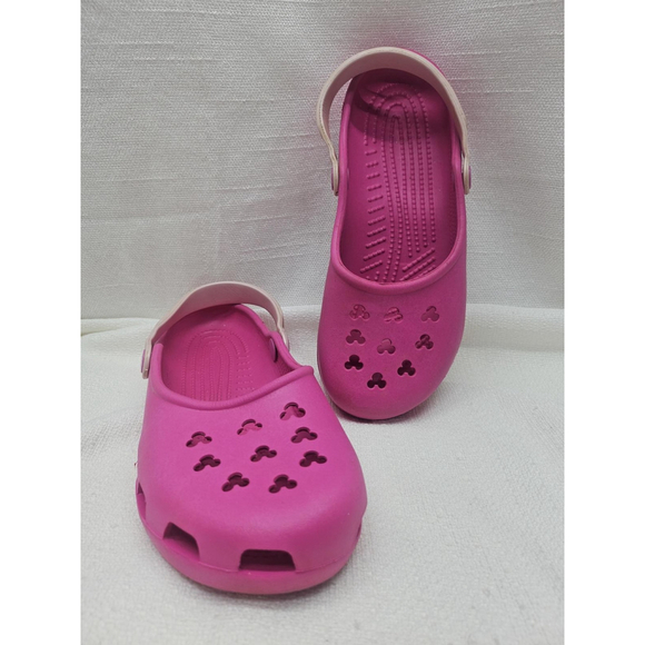 Crocs Shoes - Disney Minnie Mouse Pink Crocs Women's Size 9 Vacation Travel Comfort